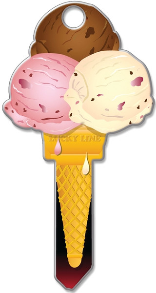 Lucky Line Key Shapes Series B111K Key Blank, Brass, Enamel, For: Kwikset Locks [SKU: ORG7006711]