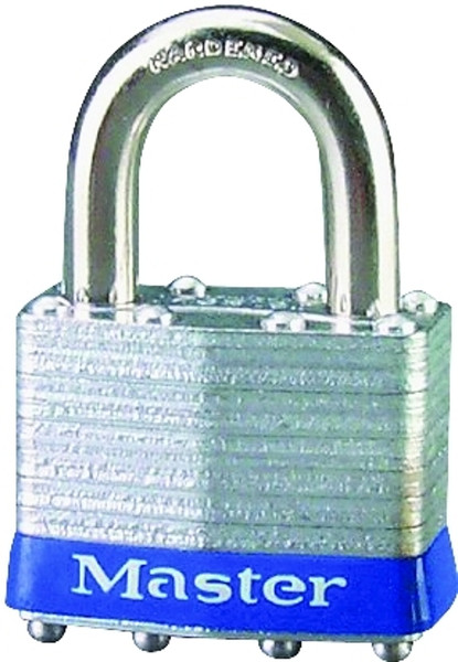 Master Lock 1UP Padlock, Open Shackle, 5/16 in Dia Shackle, 15/16 in H Shackle, Steel Shackle, Steel Body, Laminated [SKU: ORG6736896]