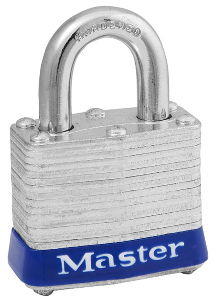 Master Lock 3UP Padlock, Open Shackle, 9/32 in Dia Shackle, 3/4 in H Shackle, Steel Shackle, Steel Body, Laminated [SKU: ORG6736904]