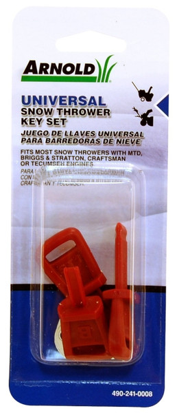 ARNOLD 490-241-0008 Snow Thrower Key Set [SKU: ORG1792787]