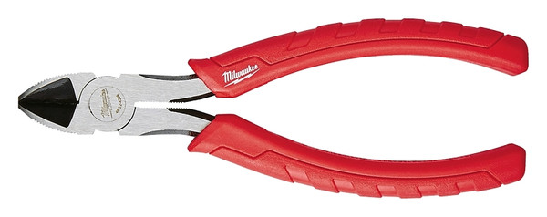 Milwaukee 48-22-6106 Diagonal Cutting Plier, 6 in OAL, 11/32 in Cutting Capacity, 29/32 in Jaw Opening, Red Handle [SKU: ORG1389873]