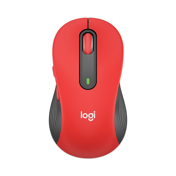Signature M650 Wireless Mouse, Large, 2.4 GHz Frequency, 33 ft Wireless Range, Right Hand Use, Red [SKU: LOG910006358]