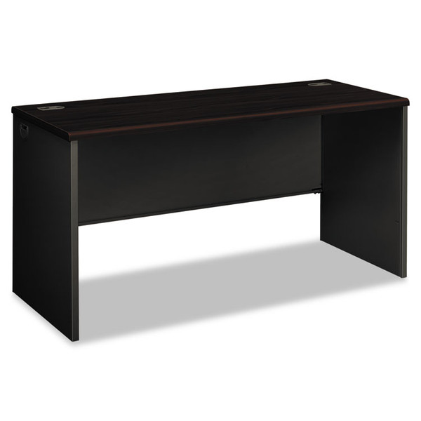 38000 Series Desk Shell, 60w x 24d x 29.5h, Mahogany/Charcoal [SKU: HON38922NS]