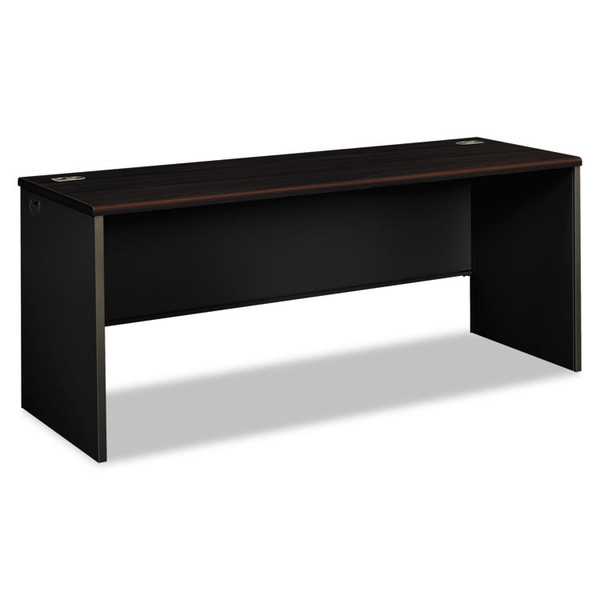 38000 Series Desk Shell, 72w x 24d x 29.5h, Mahogany/Charcoal [SKU: HON38925NS]