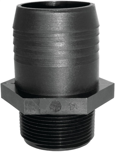 GREEN LEAF A112P Adapter, 1-1/2 in, MPT x Hose Barb, Polypropylene [SKU: ORG1941632]