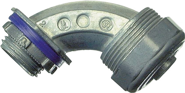 Halex 16907B Conduit Elbow, 90 deg Angle, 3/4 in Compression, Zinc [SKU: ORG6335343]