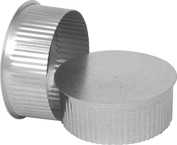 Imperial GV0733 End Cap, 4 in Dia, Galvanized [SKU: ORG1488675]