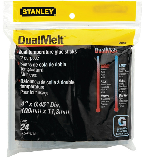 STANLEY DualMelt GS20DT Glue Stick, Stick, Resin Odor, Silver [SKU: ORG0075309]