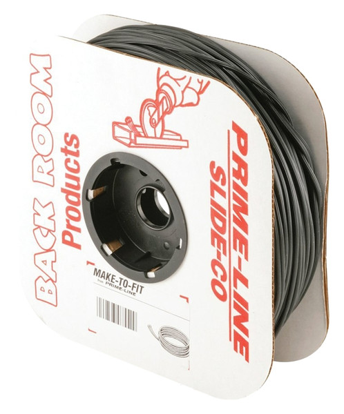 Make-2-Fit P 7604 Screen Retainer Spline, 0.250 in D, 250 ft L, Vinyl, Black, Round [SKU: ORG2414449]