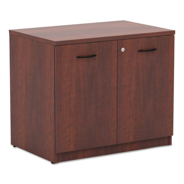 Alera Valencia Series Storage Cabinet, 34.13w x 22.78d x 29h, Medium Cherry [SKU: ALEVA613622MC]
