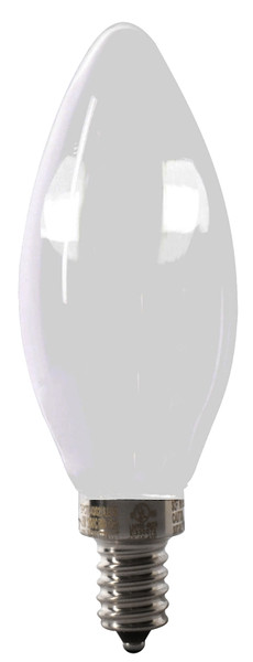 Feit Electric BPCTF60/950CA/FIL/2 LED Bulb, Decorative, B10 Lamp, 60 W Equivalent, E12 Lamp Base, Dimmable, Frosted [SKU: ORG7610918]