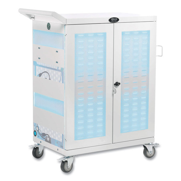 UV Sterilization and Charging Cart, 32 Devices, 34.8 x 21.6 x 42.3, White [SKU: TRPCSC32ACWHG]