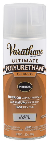 VARATHANE 9181 Polyurethane, Liquid, Clear, 11.25 oz, Aerosol Can [SKU: ORG6854632]