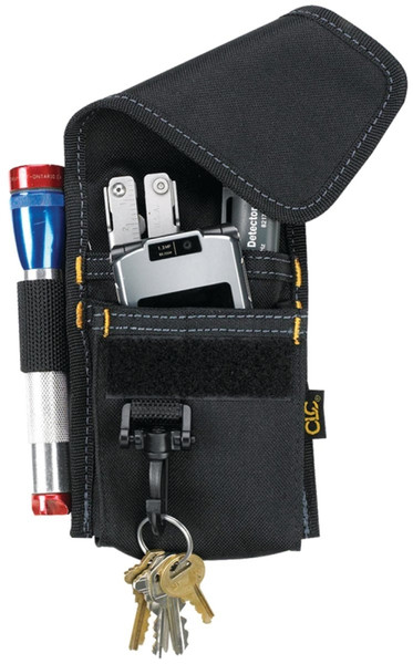 CLC Tool Works Series 1104 Multi-Purpose Tool Holder, 4-Pocket, Polyester, Black, 3 in W, 7-1/4 in H, 1 in D [SKU: ORG1690379]