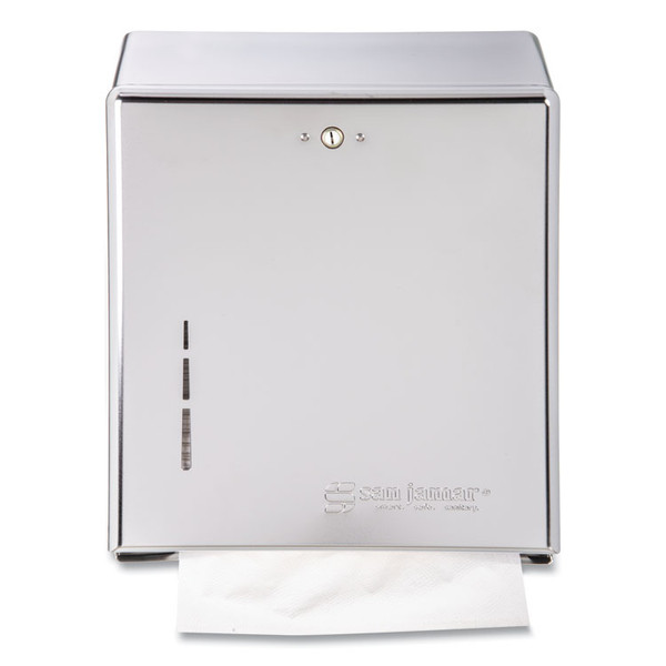 C-Fold/Multifold Towel Dispenser, 11.38 x 4 x 14.75, Chrome [SKU: SJMT1900XC]