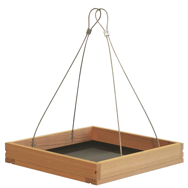 Perky-Pet 50178 Hanging Tray Bird Feeder, 1.6 lb, Metal/Pine, 9-1/4 in H [SKU: ORG4742508]