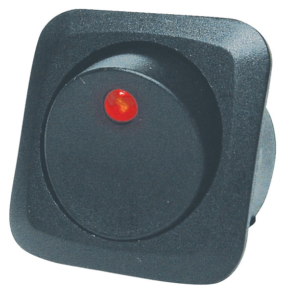 CALTERM 40600 Rocker Switch, 25 A, 12 VDC, SPST, Black [SKU: ORG3600731]