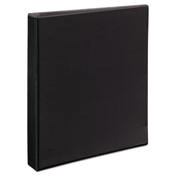 Durable View Binder with DuraHinge and EZD Rings, 3 Rings, 1" Capacity, 11 x 8.5, Black, (9300) [SKU: AVE09300]