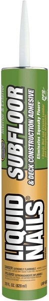 Liquid Nails LNP-602 Construction Adhesive, Light Tan, 28 oz Cartridge [SKU: ORG8456501]