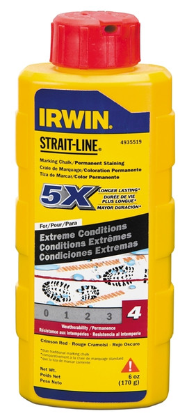 IRWIN 4935519 Marking Chalk Refill, Crimson Red, Permanent [SKU: ORG0319434]