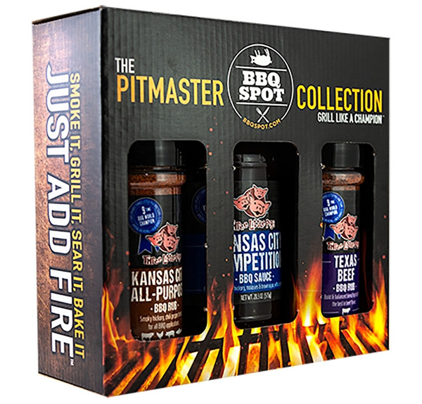 BBQ SPOT Pitmaster, Three Little Pigs BBQ Series OW89073 BBQ Gift Pack, 3 lb [SKU: ORG2371789]