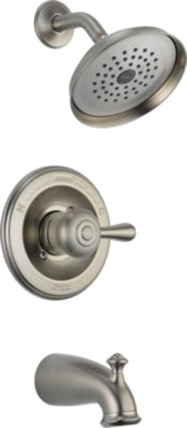 DELTA Leland Series 14478-SSSHL Tub and Shower Trim, Brass, Stainless Steel [SKU: ORG5857826]