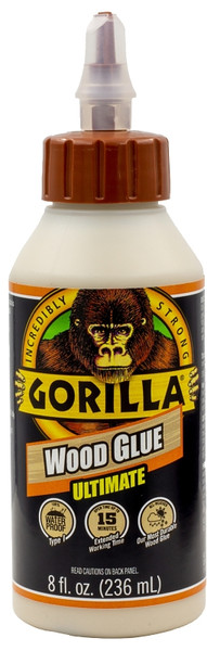 Gorilla 104404 Extra Strength Glue, Natural Wood, 8 oz Bottle [SKU: ORG5122841]