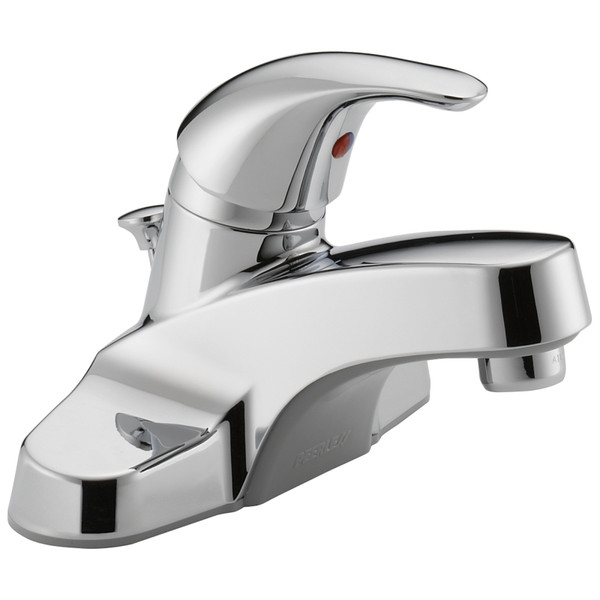 Peerless P136LF Bathroom Faucet, 1.2 gpm, 1-Faucet Handle, Metal, Chrome Plated, Lever Handle, Standard Spout [SKU: ORG3025863]
