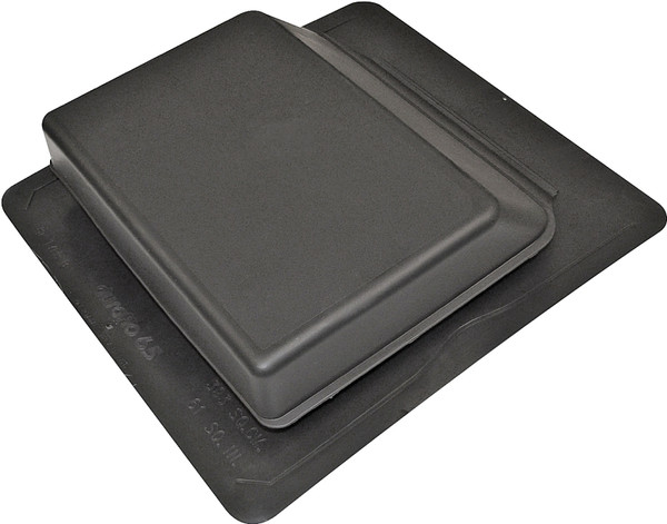 Duraflo 6065BL Roof Vent, 17.252 in OAW, 61 sq-in Net Free Ventilating Area, Polypropylene, Black [SKU: ORG3957321]