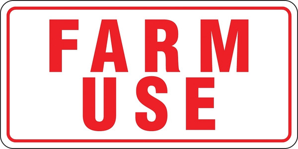HY-KO 20550 Rural/Urban Sign, Farm Use, Red Legend, White Background, Aluminum [SKU: ORG6052898]