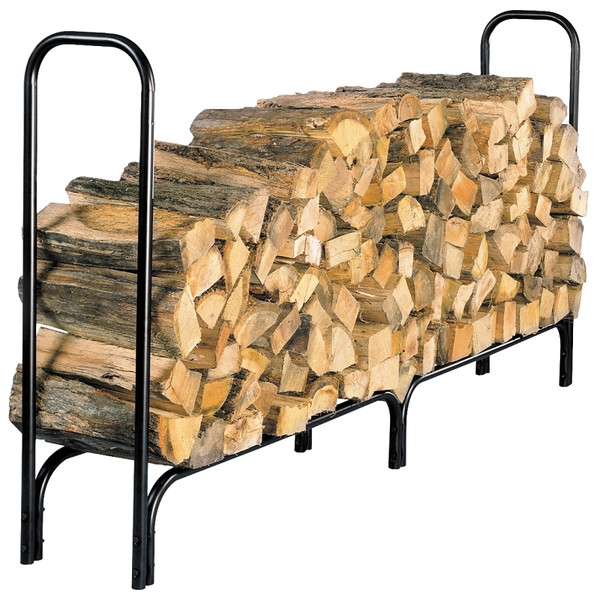SHELTER SLRXL Extra Large Log Rack, 13 in W, 96 in D, 45 in H, Steel Base, Powder-Coated, Black [SKU: ORG6387534]