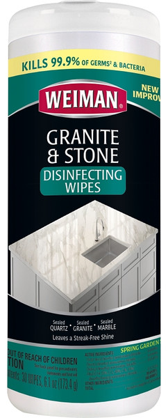 Weiman 94 Granite and Stone Disinfecting Wipes, Apple/Pear [SKU: ORG8590085]