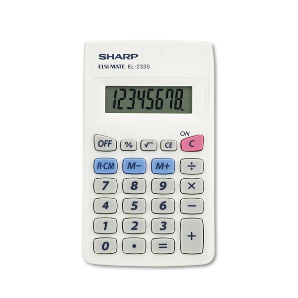 EL233SB Pocket Calculator, 8-Digit LCD [SKU: SHREL233SB]