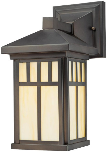 Westinghouse 6732848 Wall Lantern, 120 V, LED Lamp, Steel Fixture, Oil-Rubbed Bronze Fixture [SKU: ORG1440007]