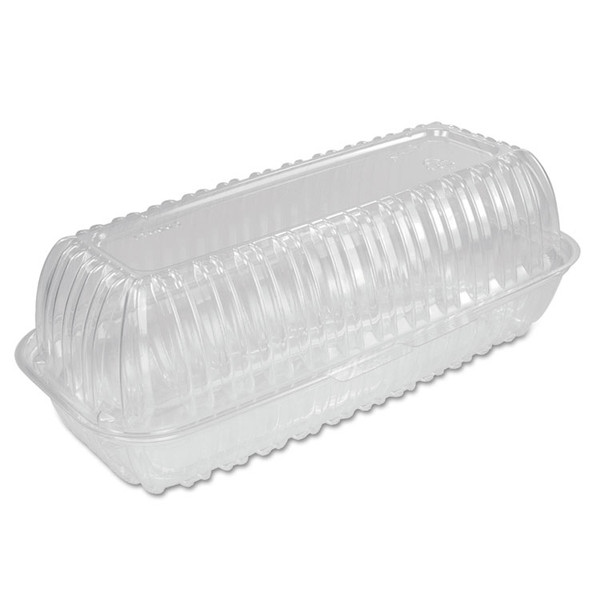 Showtime Clear Hinged Containers, Hoagie Container, 29.9 oz, 5.1 x 9.9 x 3.5, Clear, Plastic, 100/Bag 2 Bags/Carton [SKU: DCCC99HT1]