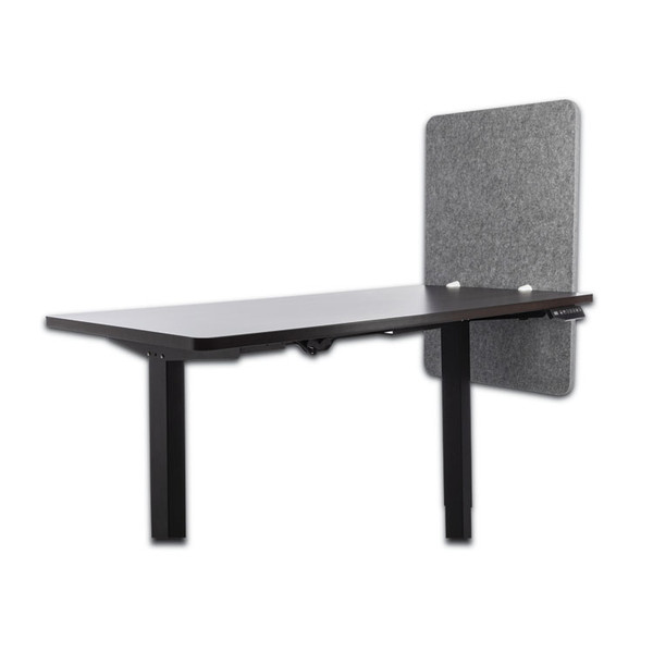 Desk Modesty Adjustable Height Desk Screen Cubicle Divider and Privacy Partition, 23.5 x 1 x 36, Polyester, Gray [SKU: GN1LUDM24361G]