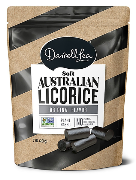 Darrell Lea DLOB8 Candy, Licorice Flavor, 7 oz Bag [SKU: ORG3542719]