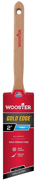 WOOSTER 5236-2 Paint Brush, 2 in W, 2-11/16 in L Bristle, Polyester Bristle, Semi-Oval Angle Sash Handle [SKU: ORG9533399]