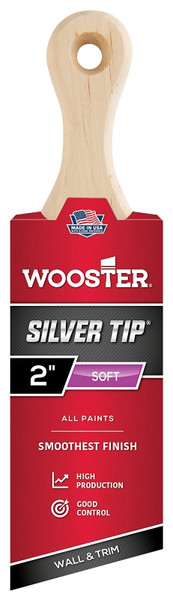 WOOSTER 5225-2 Paint Brush, 2 in W, 2-11/16 in L Bristle, Polyester Bristle, Short Handle [SKU: ORG0108175]