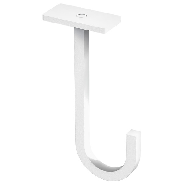 National Hardware N275-512 Long Hook, 5 in H, Steel, White, Ceiling, Screw Mounting [SKU: ORG7445265]
