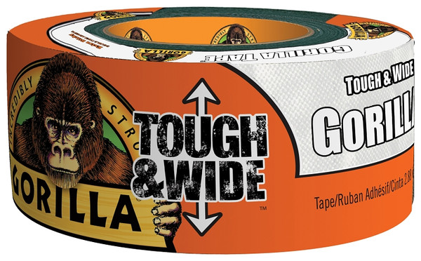 Gorilla TOUGH & WIDE 6025302 Duct Tape, 25 yd L, 2.88 in W [SKU: ORG5122429]