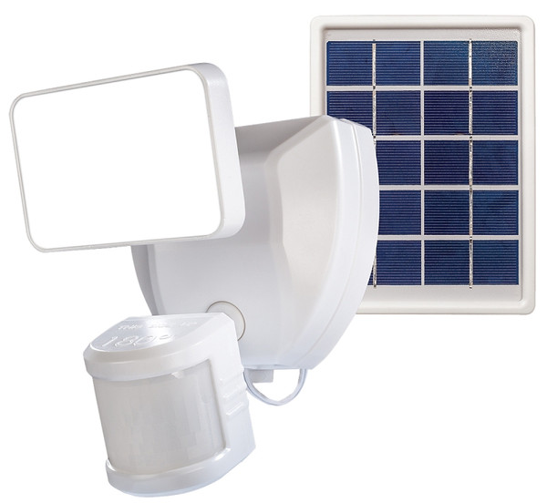 Heath Zenith HZconnect Series HW-9305-WH Solar Security Motion Light, 120 V, 1-Lamp, LED Lamp, 1000 Lumens [SKU: ORG8261877]