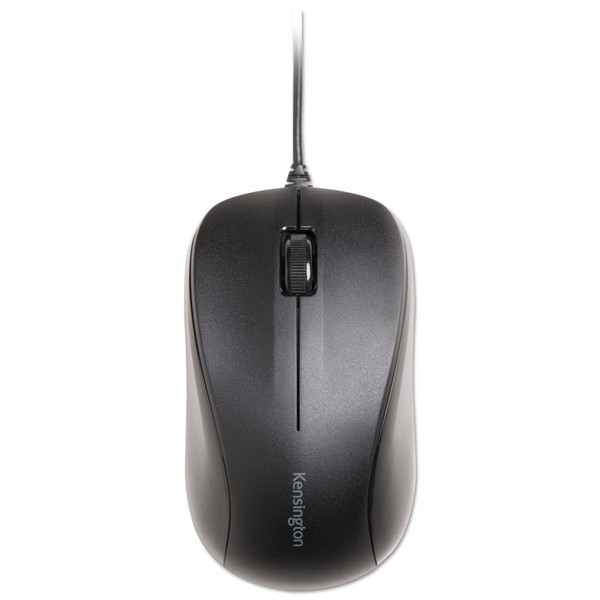 Wired USB Mouse for Life, USB 2.0, Left/Right Hand Use, Black [SKU: KMW72110]