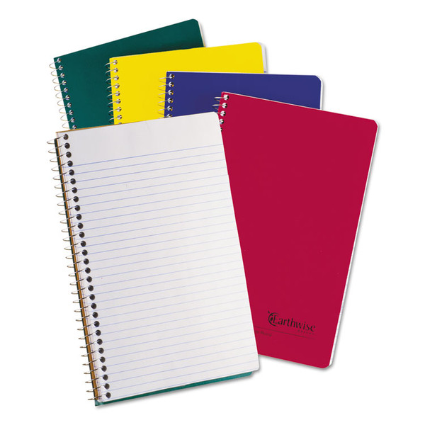 Earthwise by Oxford Recycled Small Notebooks, 3 Subject, Medium/College Rule, Randomly Assorted Covers, 9.5 x 6, 150 Sheets [SKU: TOP25447]