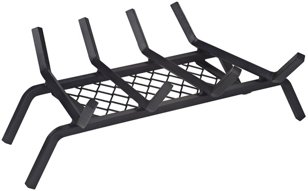 Simple Spaces LTFG-W18 18'' Fireplace Grate, 4-Bar, Steel/Wrought Iron [SKU: ORG9951229]