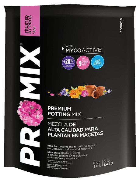 PRO-MIX 1008010RGCE Potting Mix, 8 qt Bag [SKU: ORG7045131]