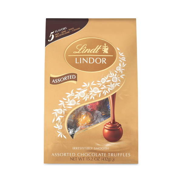 Lindor Assorted Truffles Platinum Bag, 15 oz, 36 Pieces, Delivered in 1-4 Business Days [SKU: GRR30101027]
