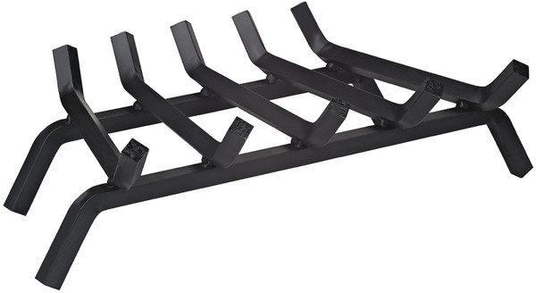 Simple Spaces LTFG-W23-X 23'' Fireplace Grate, 5-Bar, Steel/Wrought Iron [SKU: ORG3991528]