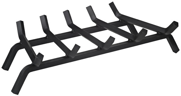 Simple Spaces LTFG-W27-X 27'' Fireplace Grate, 5-Bar, Steel/Wrought Iron [SKU: ORG4005278]