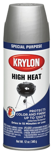 Krylon K01407777 Spray Paint, Metallic, Aluminum, 12 oz, Aerosol Can [SKU: ORG2808699]